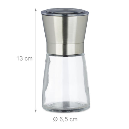 Salz- und Pfeffermühle aus Glas