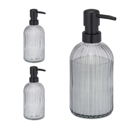 Glas-Seifenbehälter 3er-Set