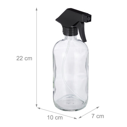 Glass spray bottle, set of 2