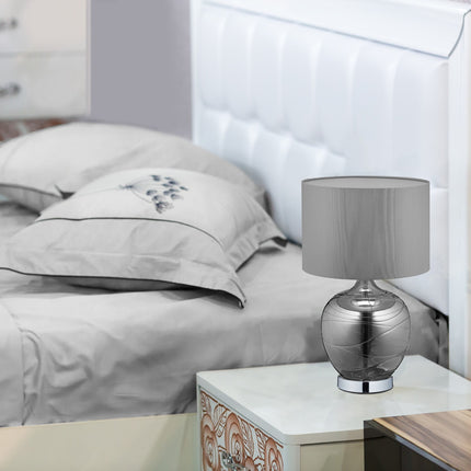 Glass table lamp