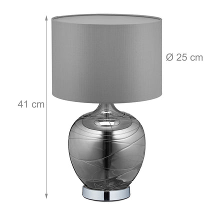 Glass table lamp