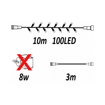 Guirlande lumineuse Glimmer 10 m 6 W