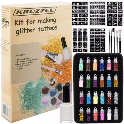 Glitter tattoo kit Kruzzel 20422