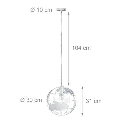 Lampe à suspension Globe