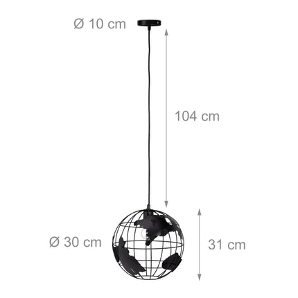 Lampe à suspension Globe