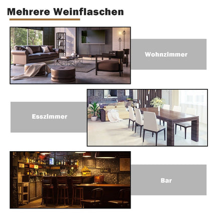 Globusbar bar cabinet bar cart with wheels & lid wine rack wine cabinet Ø 60.5 x 95.5 cm brown