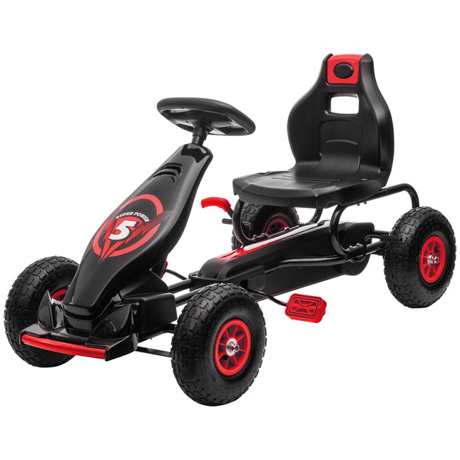 Gokart für Kinder, verstellbarer Sitz, Gummireifen