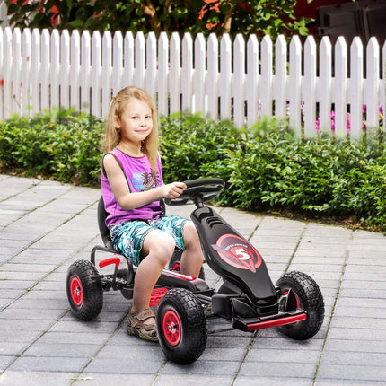 Gokart für Kinder, verstellbarer Sitz, Gummireifen