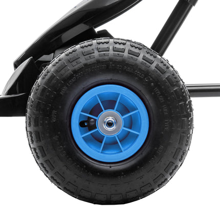 Kinder-Gokart mit verstellbarem Sitz, Gummireifen und Bremse