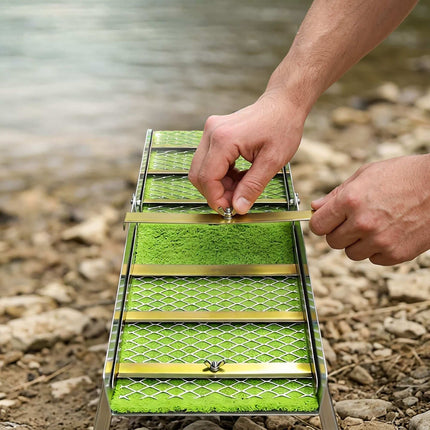 Goldwaschrinne – faltbar, leicht, Aluminium
