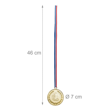 Goldmedaille für Kinder - 12er Set