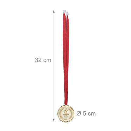 Gold medal for children - set of 12