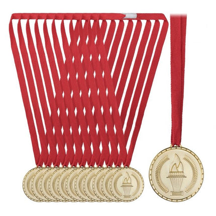 Gold medal for children - set of 12
