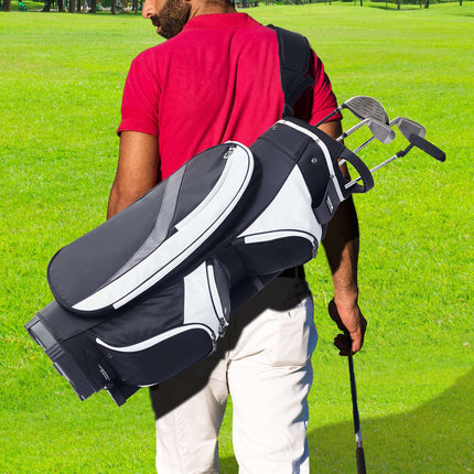 Golf Cart Bag, 14-Way Divider, 7 Pockets, Waterproof