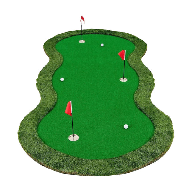 Golf-Puttmatte 300x150 cm, 3 Löcher, Innen-/Außenbereich
