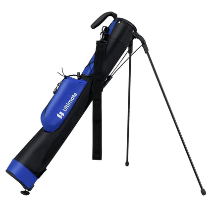 Golf Stand Bag with 2-Way Divider & Rain Cover, Blue