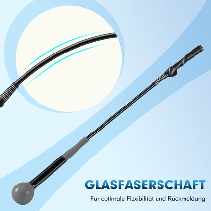 Golf Swing Trainer Aid, 80cm, Weighted Head, Gray