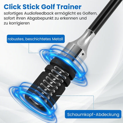 Golfschwungtrainer mit rutschfestem Griff – Schwarz, 80 cm