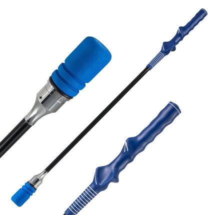 Golf-Schwungtrainer mit rutschfestem Griff, blau, 80 cm