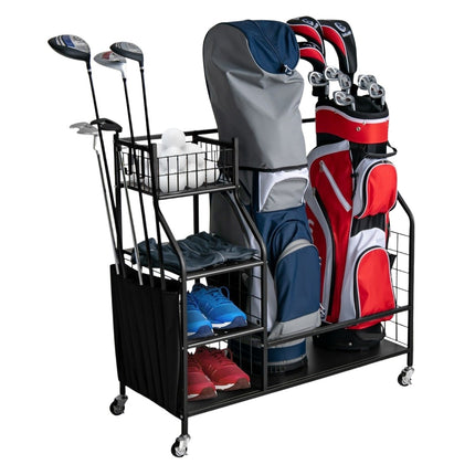 Golfbagständer für den Garagenwagen für Golfausrüstung Golfbagständer mit Schlägerhalter
