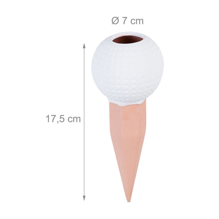 Golfball mit Tonkegel, 4er Set