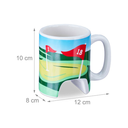 Golf mug with club