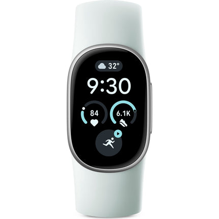 Google Fitbit Edge Fitness Tracker with GPS and ECG, Fog/Satin Silver