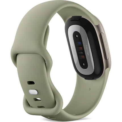 Google Fitbit Edge Fitness Tracker with GPS and ECG, Olive/Satin Pyrite