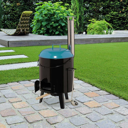 Goulash cannon with grill grate