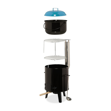 Goulash cannon with grill grate
