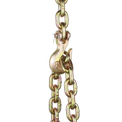 Grade 80 Tow Chain with Grab Hooks, 3/8 in, 2 Pack