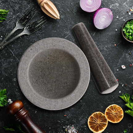 Granitmörtel mit Schlag