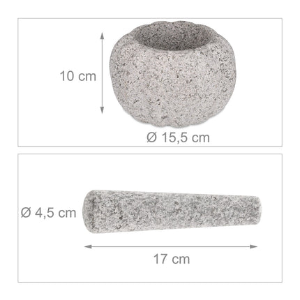 Granite mortar with impact