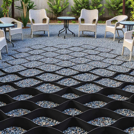 Gravel Grid 2-Inch HDPE, 26.87 x 3.94 Ft Roll