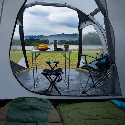 Gray Camping Tent, 2-Person, Waterproof