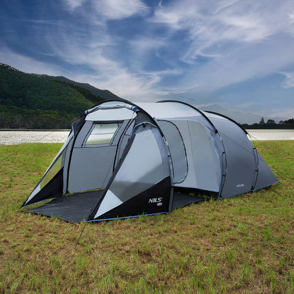 Gray Camping Tent, 2-Person, Waterproof