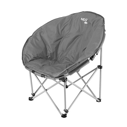 Gray Folding Camping Chair, Lightweight, Portable