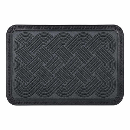Gray Polypropylene Doormat, 60 x 40 cm, Non-Slip