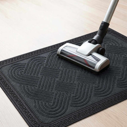 Gray Polypropylene Doormat, 60 x 40 cm, Non-Slip
