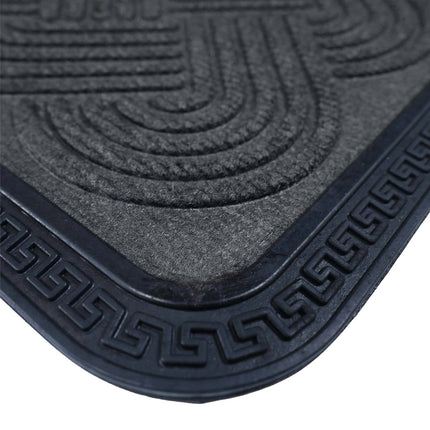Gray Polypropylene Doormat, 60 x 40 cm, Non-Slip