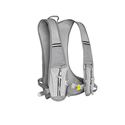 Gray Running Backpack, Lightweight, Adjustable Straps