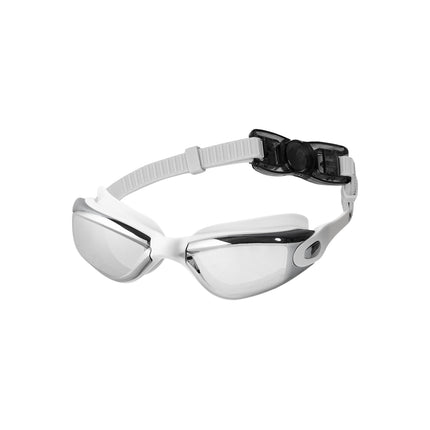 Graue Schwimmbrille, Antibeschlag, UV-Schutz