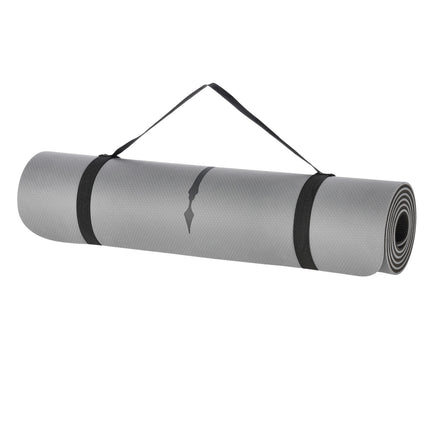 Gray TPE Yoga Mat – Non-Slip, Eco-Friendly, 10mm