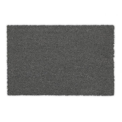 Gray coconut fiber door mat