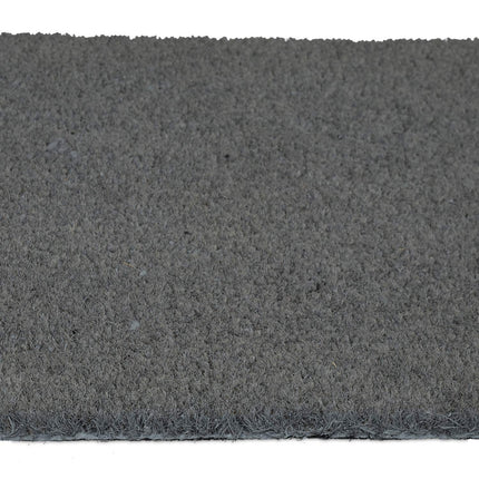 Gray coconut fiber door mat