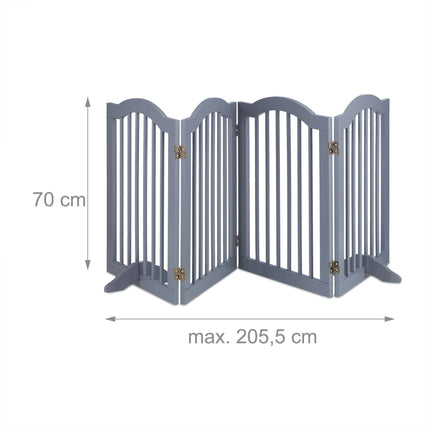 Gray security gate 70 cm