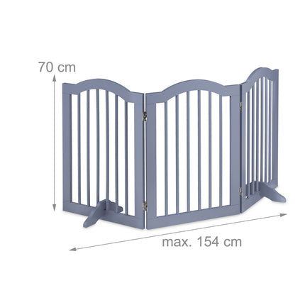 Šedá bezpečnostní zábrana 70 cm