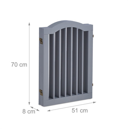 Gray security gate 70 cm