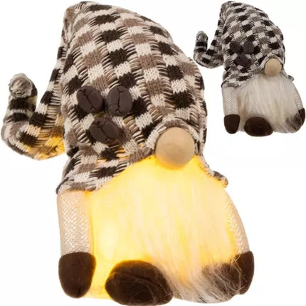 Grauer stehender Elf – leuchtende LED 20354