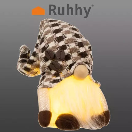 Grauer stehender Elf – leuchtende LED 20354